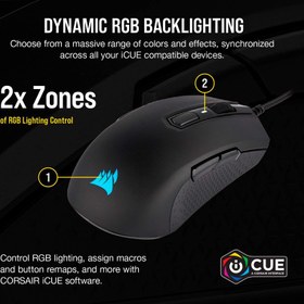 تصویر ماوس گیمینگ باسیم کورسیر مدل M55 Pro RGB Corsair M55 Pro RGB Optical Gaming Mouse