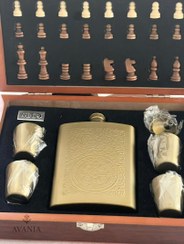 تصویر ست نوشیدنی و شطرنج 