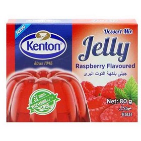 تصویر پودر ژله گیاهی کنتون Kenton Jelly Raspberry Flavoured با طعم تمشک 80 گرم 