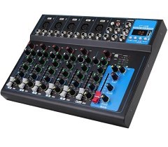 تصویر میکسر 6 کانال فلشخور مدل PROFESSIONAL AUDIO MIXER DSP-00 6CHANNEL 