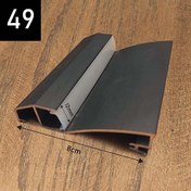 تصویر پروفیل کد 49 - شاخه های 3 و 6 متری / سفید، مشکی، نقره ای و سفارشی شده Aluminum linear code 49