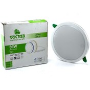 تصویر چراغ پنلی تکتاب مدل زحل سایز شو ۳۶ وات مهتابی 