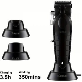 تصویر ست ماشین اصلاح کیمی مدل KM-2296 و KM-2299 با تیغه استیل ضد زنگ و برش مستقیم 