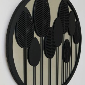 تصویر دیوارکوب آینه‌ای برگی کد 904 wall hanging mirror leaf code 904