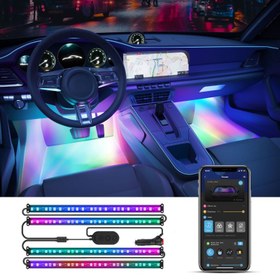 تصویر لامپ اتومبیل هوشمند گووی Govee RGBIC Interior Car Lights 