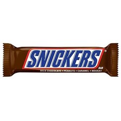 تصویر شکلات تکی 50 گرمی اسنیکرز (Snickers) 