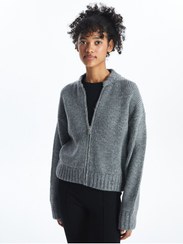 تصویر ژاکت کش باف پشمی زنانه ال سی وایکیکی lc-waikiki 