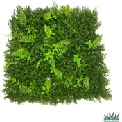 تصویر دیوار سبز مصنوعی ترکیبی شمشادی 