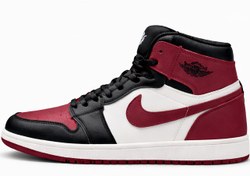 تصویر کتونی جردن ۱ سفید زرشکی ساقدار - 41 Jorda