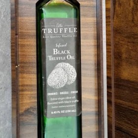 تصویر روغن ترافل سیاه Black Truffle mushroom oil بطری 250 سی سی truffle mushroom oil 250 cc