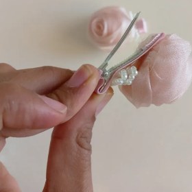 تصویر 9422-گیره موی گل رز 