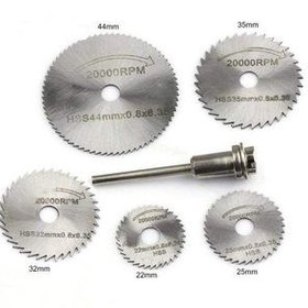 تصویر مجموعه 6 عددی تیغ فرز انگشتی مدل DCGJ DCGJ Die Grinder Blade 6 PCS