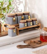 تصویر ست پاسماوری ۷ پارچه کفه چوب 