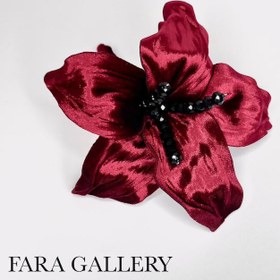 تصویر گل سینه مخمل لیلیوم کد BF08 