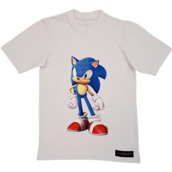تصویر تیشرت پسرانه کیکمو طرح سونیک کد KMT-030501 رنگ سفید 