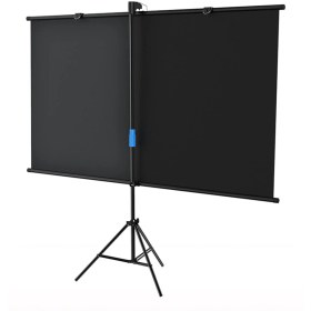 تصویر پرده پروژکتور ۱۵۰ اینچ پایه دار کرونی | CRONY 150 Inch projector screen with stand Portable Foldable 