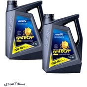 تصویر روغن موتور 5W40 آیسین حجم 4 لیتر بسته 2 عددی 