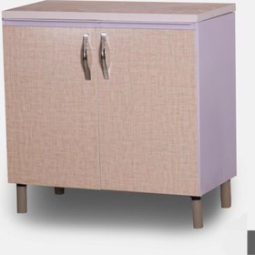 تصویر کابینت زیر گازی آماده ۱۰۰سانتی - کرم Ready-made 100 cm stove cabinet / Ready-made 100 cm hob cabinet