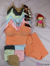 تصویر ست نیم تنه و شورت کد Set1752 Bust and shorts set code Set1752