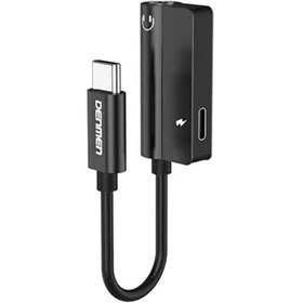 تصویر تبدیل TYPE-C To TYPE-C + AUX دنمن Denmen DU05 