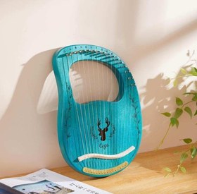 تصویر چنگ رومی سگا آبی مدل Cg01-bl CEGA LYRE HARP (CG01-BL) 