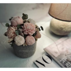 تصویر باکس گل و گلدان دست ساز پاپیه ماشه 