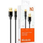 تصویر کابل تبدیل USB به تایپ C مک دو دو مدل CA-209 Type-C Super Charge Transparent Data Cable