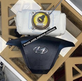 تصویر ایربگ فرمان و داشبورد هیوندای سانتافه ۲۰۱۵ Passenger airbag-steering wheel airbag