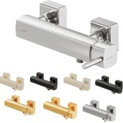 تصویر شیر توالت شودر مدل یونیک پلاس - شیری کروم 