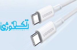 تصویر کابل شارژ و دیتا 5 آمپر USB-C 2.0 Male یوگرین مدل US557 سری 15267 