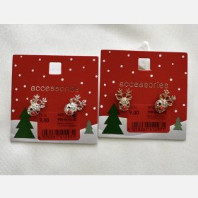 تصویر گوشواره تم کریسمسی 