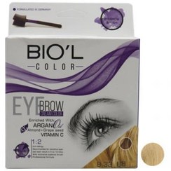 تصویر کیت رنگ ابرو بیول Biol بلوند بژ روشن 8.32 (B8) 