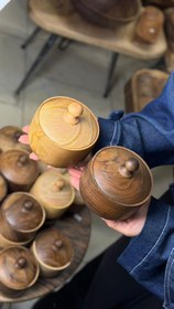 تصویر قندان چوب گردو 