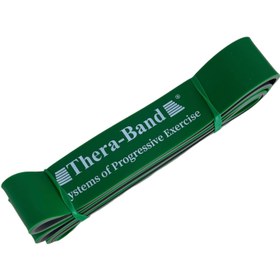 تصویر کش پاورباند 45 میل دولایه سبز تراباند Theraband 