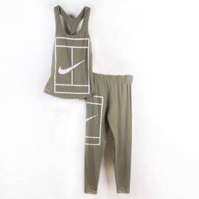 تصویر تاپ و شلوار زنانه طرح نایک 