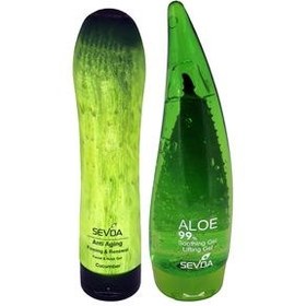 تصویر ژل ضد چروک سودا مدل Aloevera و Cucumber حجم 250 میلی لیتر 