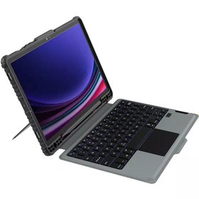 تصویر کیف کلاسوری کیبورددار نیلکین مدل Bumper Combo Backlit Keyboard مناسب برای تبلت سامسونگ Galaxy Tab S9 5G Nillkin Bumper Combo Backlit Keyboard Case for Samsung Galaxy Tab S9- Tab S9 5G