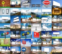 تصویر مجموعه 134عکس با کیفیت شاتر استوک با موضوع بنر و بیلبورد 