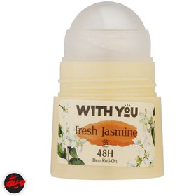 تصویر مام رول ضد تعریق مدل Fresh Jasmine حجم 50میل ویت یو With You Fresh Jasmine Deo Roll On 50ml