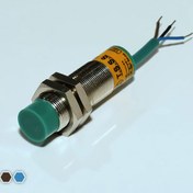 تصویر سنسور القایی تبریز سنسور، DC-NM، قطر 22، چهارپین، فاصله تشخیص 10mm، کد IS2210-NM 