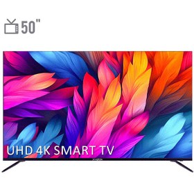 تصویر تلویزیون UHD 4K هوشمند ایکس ویژن سری 7 مدل XCU755 سایز 50 اینچ 