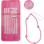 تصویر کاور طرح Pink کد S9589 مناسب برای گوشی موبایل شیائومی Poco M4 Pro / Note 11 5G / Note 11 Pro به همراه پایه نگهدارنده و بند 