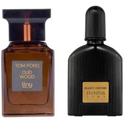 تصویر عطر جیبی مدل Oud Wood به همراه عطر جیبی مدل Black Orchid النترا تاینی Elentra Tiny حجم 30ml بسته 2 عددی 