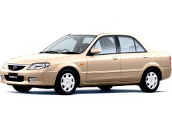 تصویر کفپوش ماشین مزدا 323 - کرم دوخت کرم / سه تیکه اتاق با صندوق car fIoor mat mazda 323