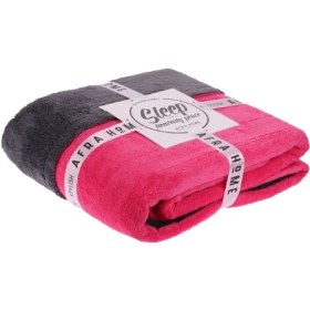 تصویر پتو مخمل افرا رنگ پینکا 