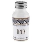 تصویر نمکدان و فلفل‌پاش سفید نمکدون فلفل شیشه ای Opal Globe 80 میل Karaca 