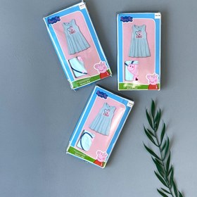 تصویر پیراهن دخترانه برند پپا پیگ المان مدل happy 