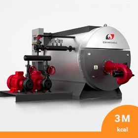 تصویر دیگ روغن داغ 3 میلیون کیلوکالری دارای سه پاس حرارتی Hot Oil Boiler - 3m Kcal