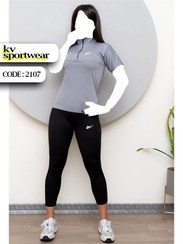 تصویر ست تیشرت لگ ورزشی زنانه NIKE کد 0031 NIKE womens leg sports t shirt set code 0031