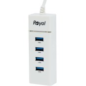 تصویر هاب 4‌پورت USB3.0 رویال مدل RH3-303 royal rh3-303 usb3.0 4port hub